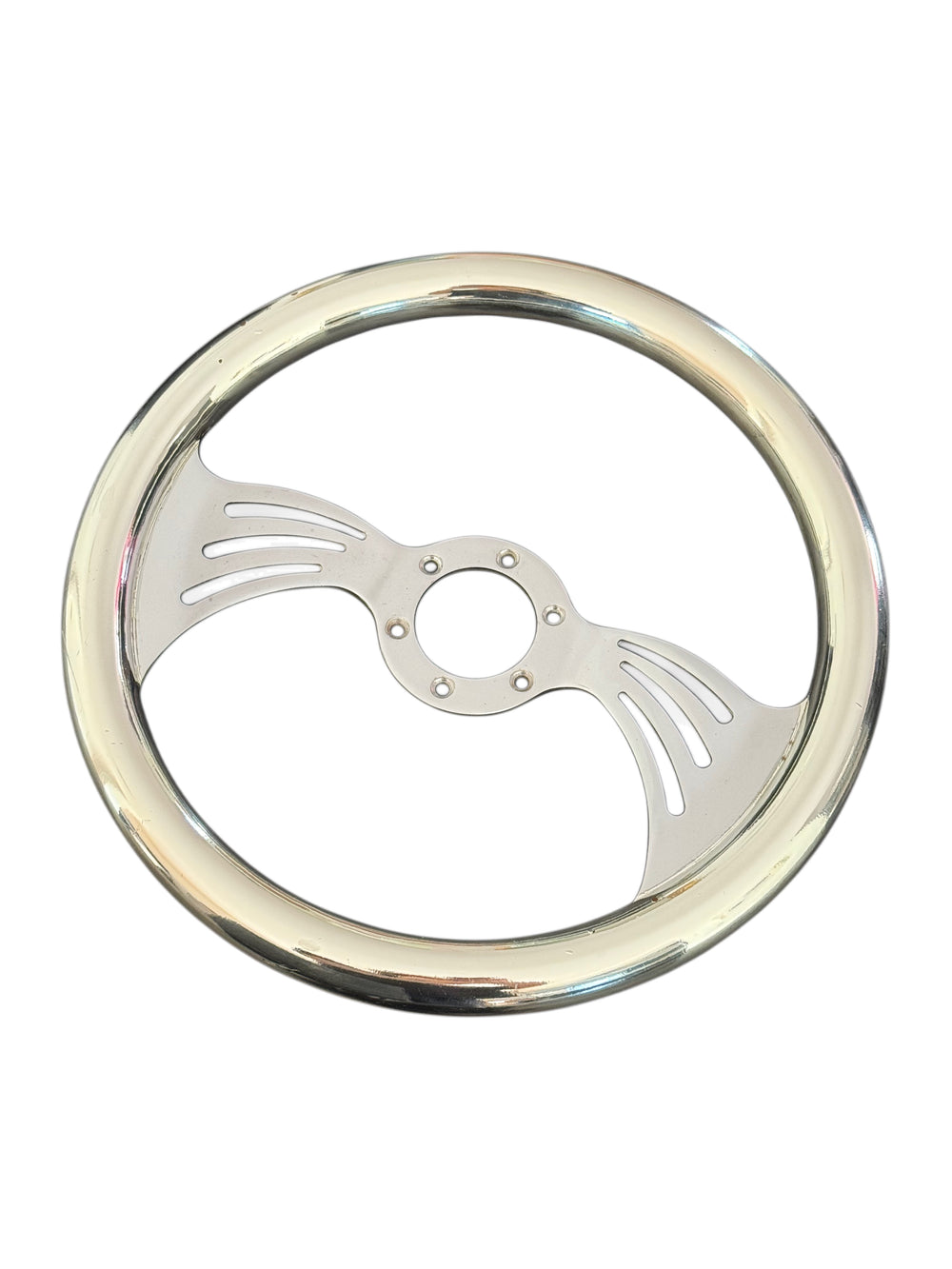 Junis 350mm Chrome Steering wheel
