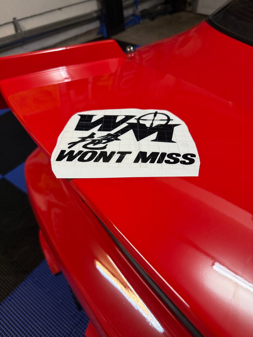 Won’t Miss Kanji Decal