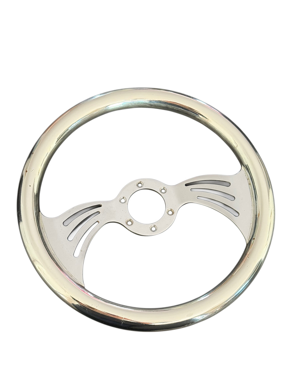Junis 350mm Chrome Steering wheel