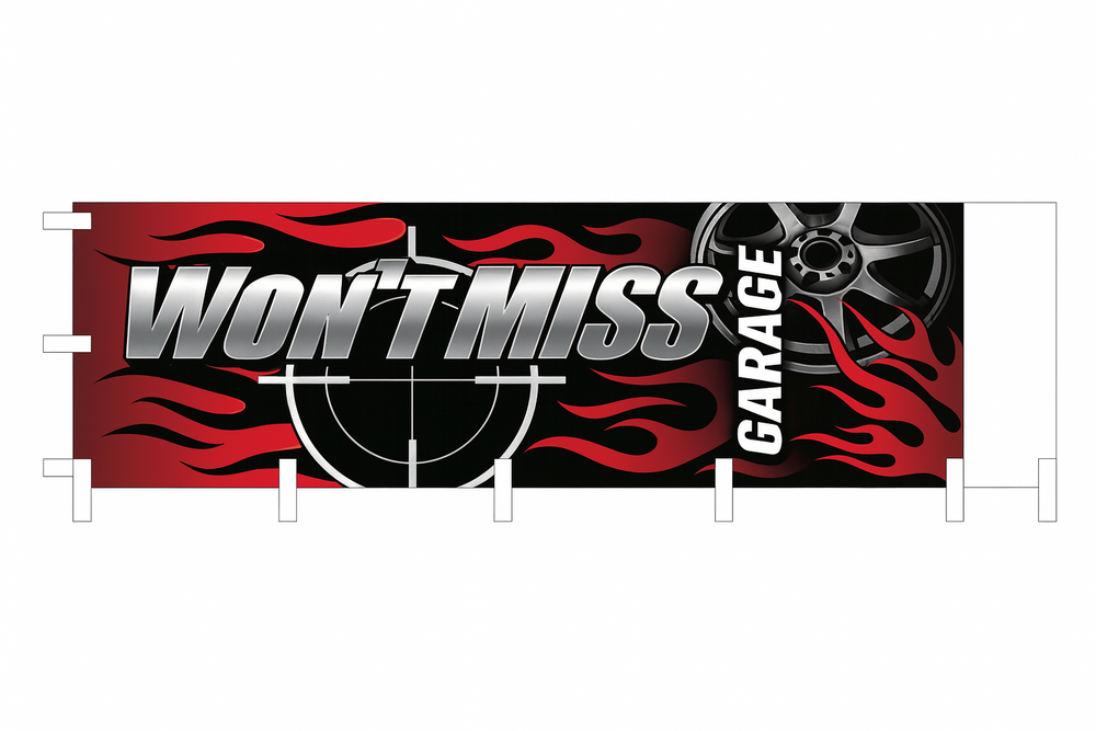 Won’t Miss Garage Nobori Flags