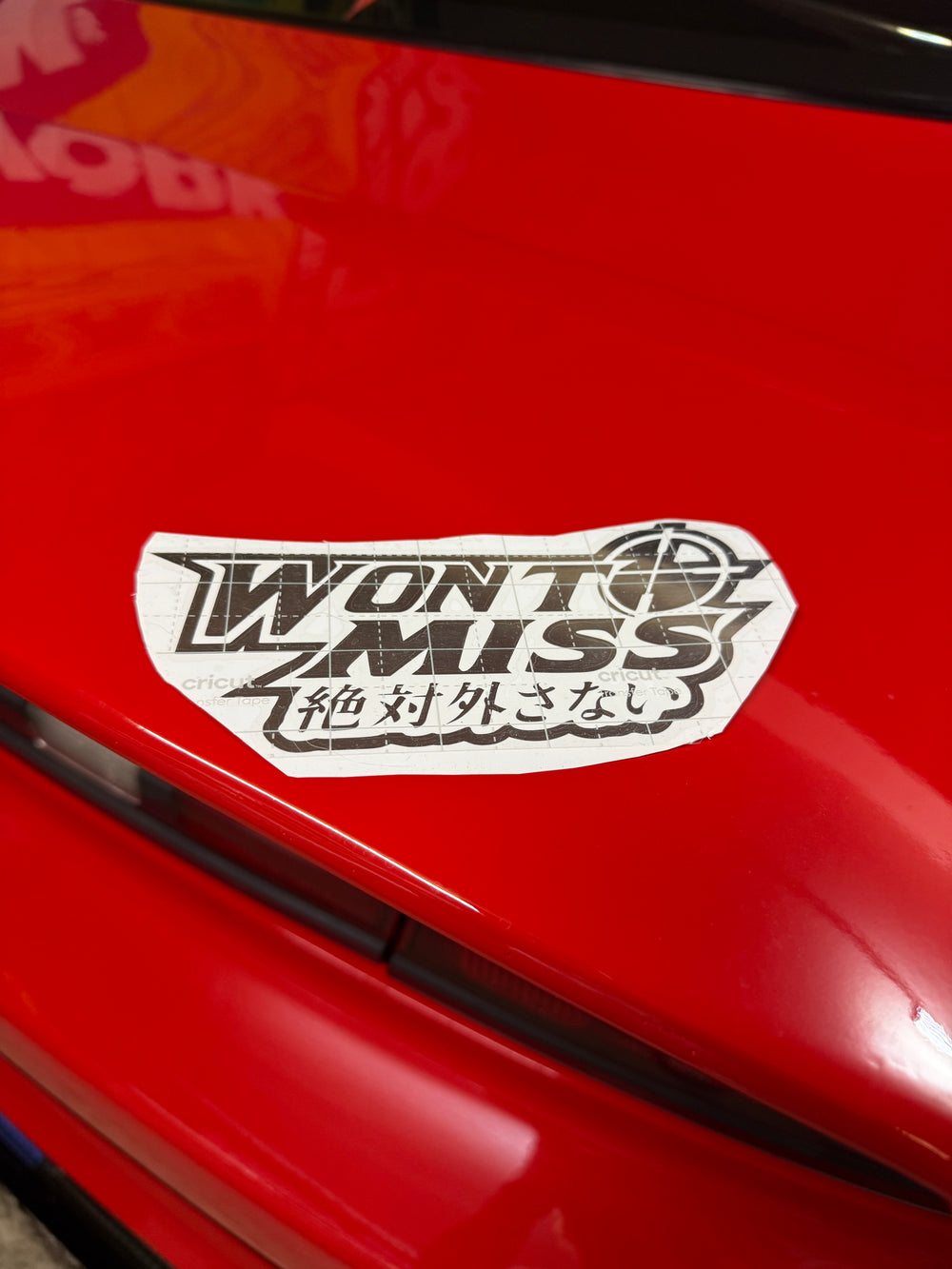 Neva’ Miss Kanji Decal