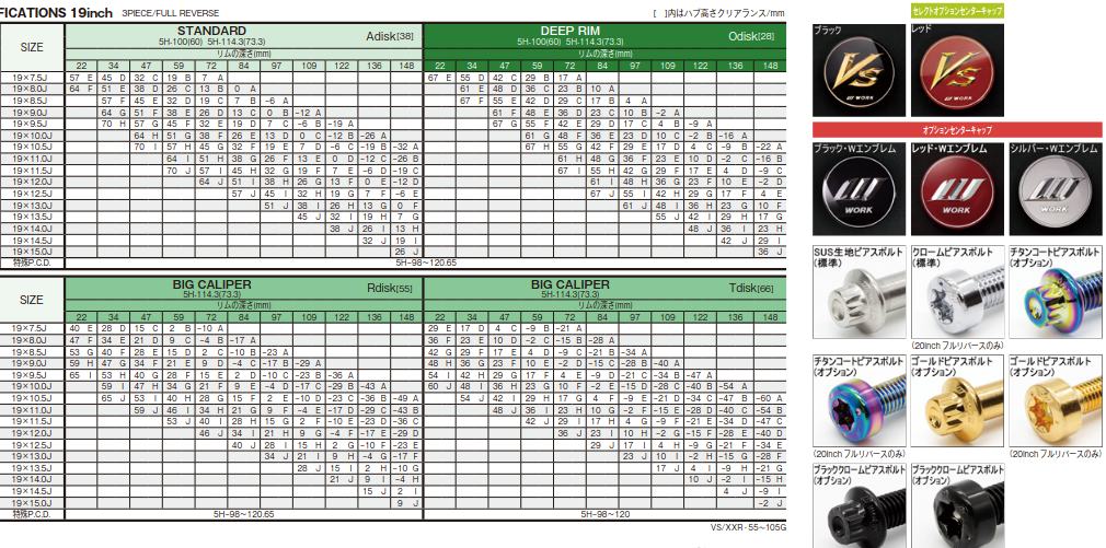 Work VS-XX 19” Custom Order